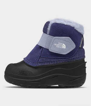 Botas de Invierno The North Face Alpenglow II Niño Azules Negras | CL-XMFOW