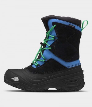 Botas de Invierno The North Face Alpenglow V Impermeables Niño Azules Negras | CL-EFKPT