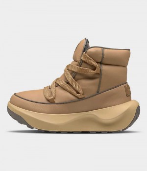 Botas de Invierno The North Face Halseigh ThermoBall™ Encaje Impermeables Mujer Marrones | CL-TCGQX