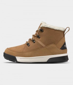 Botas de Invierno The North Face Sierra Mid Encaje Impermeables Mujer Marrones | CHILE-IVFLT