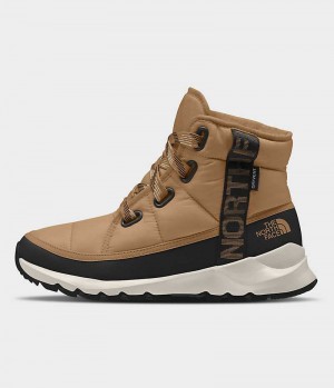 Botas de Invierno The North Face ThermoBall™ Encaje Up Luxe Impermeables Mujer Marrones | CL-CNZLA