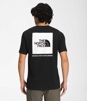 Camiseta The North Face Corta Sleeve Box NSE Hombre Negras | CHILE-TYOVW