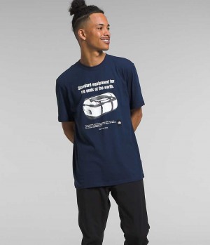 Camiseta The North Face Corta Sleeve Brand Proud Hombre Azul Marino | CL-JEROX