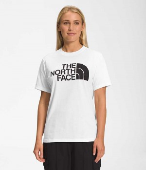 Camiseta The North Face Corta Sleeve Half Dome Mujer Blancas | CHILE-SRQGA