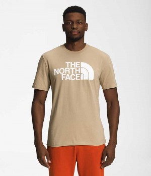 Camiseta The North Face Corta Sleeve Half Dome Hombre Kaki | CL-XFHMD