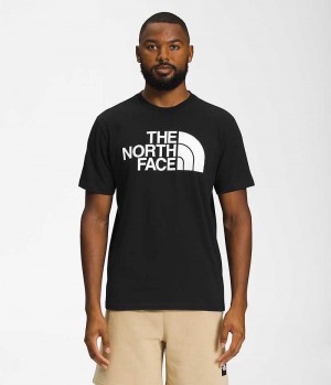 Camiseta The North Face Corta Sleeve Half Dome Hombre Negras | CHILE-QXIEW