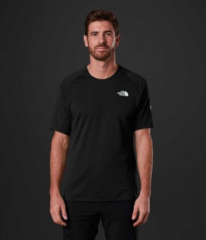 Camiseta The North Face Summit Series Crevasse Corta Sleeve Hombre Negras | CL-SQBWD