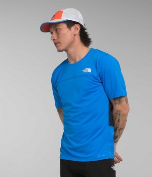 Camiseta The North Face Sunriser Corta Sleeve Hombre Azules | CL-CVTMG