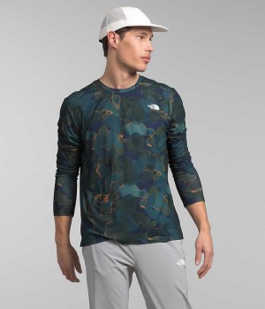 Camiseta The North Face Wander Long Sleeve Hombre Multicolor | CHILE-KHYVR