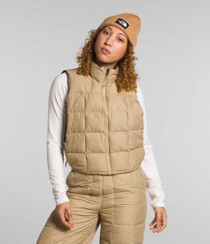 Chaleco The North Face Lhotse Reversible Mujer Kaki | CHILE-TDCLR