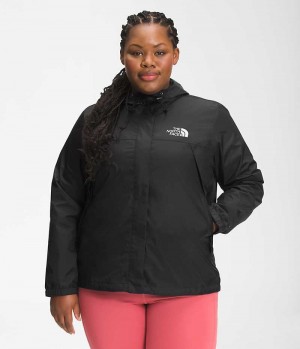 Chaqueta Impermeable The North Face Plus Antora Mujer Negras | CHILE-ALKEB