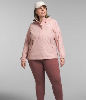 Chaqueta Impermeable The North Face Plus Antora Mujer Rosas | CHILE-QZKVI