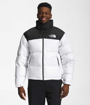 Chaqueta Plumas The North Face 1996 Retro Nuptse Hombre Blancas Negras | CL-XGFJI