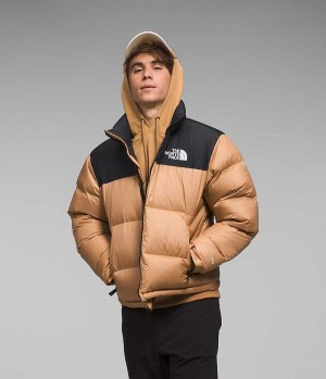 Chaqueta Plumas The North Face 1996 Retro Nuptse Hombre Beige Negras | CL-BMIJF