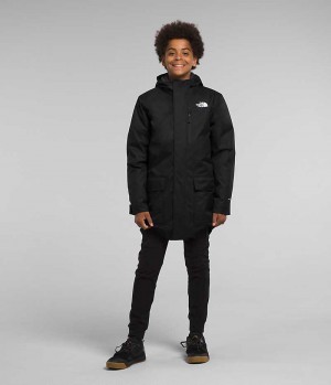 Chaqueta Plumas The North Face North Triclimate® Niño Negras | CL-EHIWJ