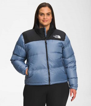 Chaqueta Plumas The North Face Plus 1996 Retro Nuptse Mujer Azules | CHILE-XFZWB