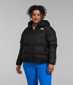 Chaqueta Plumas The North Face Plus Hydrenalite™ Hoodie Mujer Negras | CHILE-WINTR