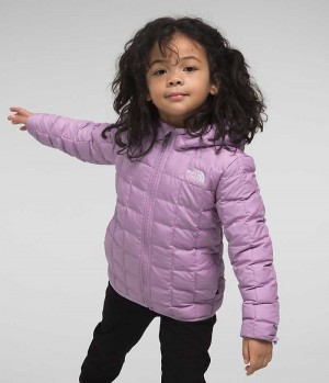 Chaqueta Plumas The North Face Reversible ThermoBall™ Encapuchado Niña Lavanda | CHILE-MRTAB