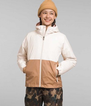 Chaqueta Softshell The North Face Freedom Triclimate® Niña Blancas | CL-HDOVL