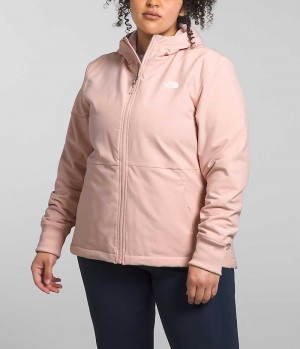 Chaqueta Softshell The North Face Plus Shelbe Raschel Hoodie Mujer Rosas | CL-CGKZV