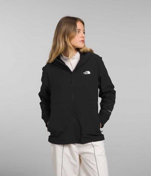 Chaqueta Softshell The North Face Shelbe Raschel Hoodie Mujer Negras | CHILE-NYUGS