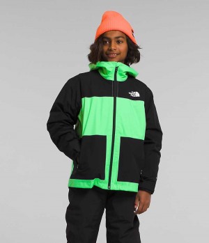 Chaquetas Aislantes The North Face Freedom Triclimate® Niño Verde Negras | CL-ZENKW