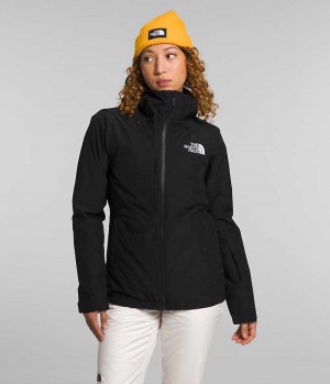 Chaquetas Aislantes The North Face ThermoBall™ Eco Snow Triclimate® Mujer Negras | CL-EOXIN