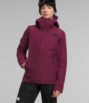 Chaquetas Aislantes The North Face ThermoBall™ Eco Snow Triclimate® Mujer Fucsia | CHILE-DQZMS