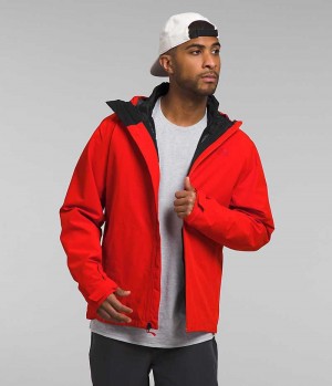 Chaquetas Aislantes The North Face ThermoBall™ Eco Triclimate® Hombre Rojas | CHILE-VWQRP