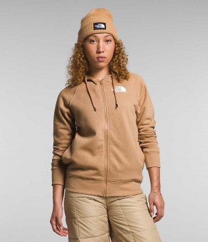 Chaquetas De Lana The North Face Brand Proud Full-Zip Hoodie Mujer Marrones | CL-UHOMB