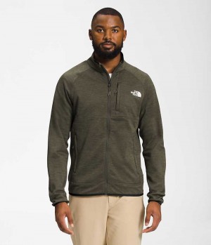 Chaquetas De Lana The North Face Canyonlands Full-Zip Hombre Verde Oliva | CL-CQELV