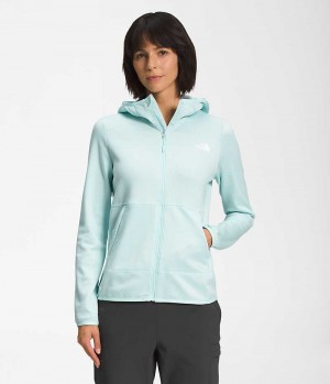 Chaquetas De Lana The North Face Canyonlands Hoodie Mujer Azules Claro | CHILE-ILUEV