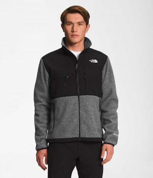 Chaquetas De Lana The North Face Denali Hombre Gris | CL-PAFNK