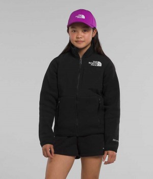 Chaquetas De Lana The North Face Denali Niña Negras | CL-GWLSB