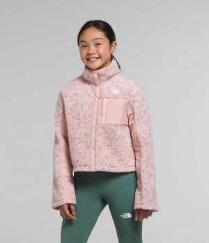 Chaquetas De Lana The North Face Fleece Mashup Niña Rosas | CHILE-PHGKQ