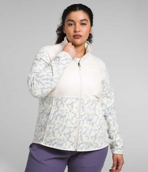 Chaquetas De Lana The North Face Plus Alpine Polartec® 100 Mujer Blancas | CHILE-ALXMD