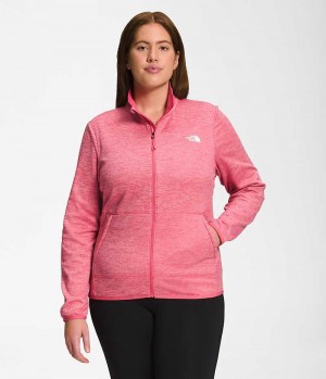 Chaquetas De Lana The North Face Plus Canyonlands Full-Zip Mujer Rosas | CHILE-BXTEO