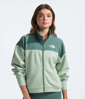 Chaquetas De Lana The North Face TNF™ Tech Full-Zip Niña Verde | CHILE-VUDMB