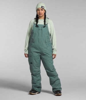 Pantalones Babero The North Face Plus Freedom Insulated Mujer Verde | CL-WFIYR