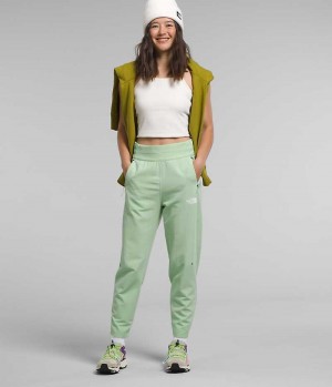 Pantalones De Vellón The North Face Tekware™ Grid Mujer Verde Menta | CHILE-SADJW