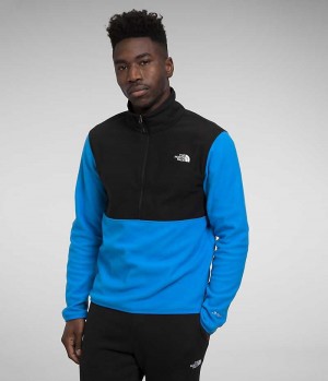 Pullover The North Face Alpine Polartec® 100 ½-Zip Hombre Azules Negras | CL-TPOMW