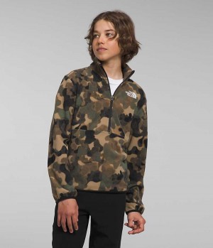 Pullover The North Face Glacier ¼-Zip Niño Camuflaje | CL-AOKPU