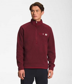 Pullover The North Face Gordon Lyons ¼-Zip Hombre Rojas | CHILE-CVRUE