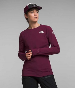 Pullover The North Face Summit Series FUTUREFLEECE™ Crew Mujer Burdeos | CHILE-GVCED