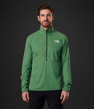 Pullover The North Face Summit Series FUTUREFLEECE™ LT ½-Zip Hombre Verde | CHILE-LPHWE