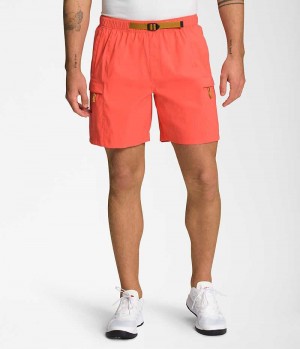 Short The North Face Class V Belted Hombre Coral | CL-QTCGI