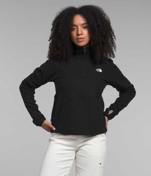 Sudadera The North Face Alpine Polartec® 100 ¼-Zip Cowl Mujer Negras | CL-LEDKR