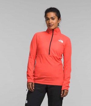 Sudadera The North Face Summit Series FUTUREFLEECE™ LT ½-Zip Mujer Naranjas | CL-WZPSU