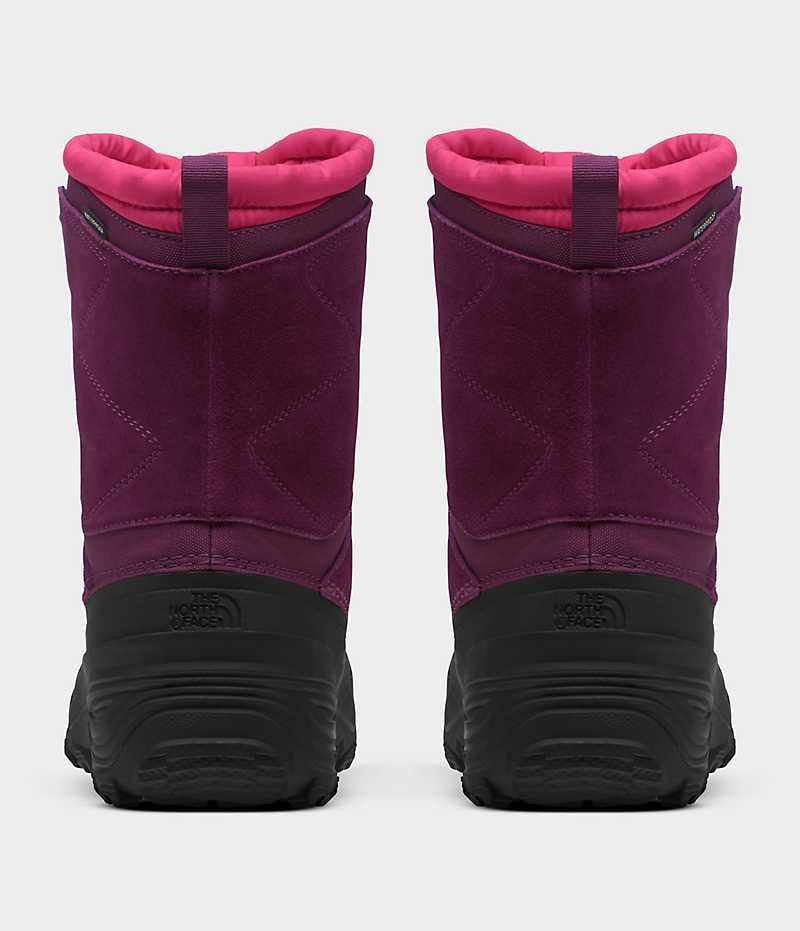 Botas de Invierno The North Face Alpenglow V Impermeables Niña Fucsia Negras | CL-VNEIY