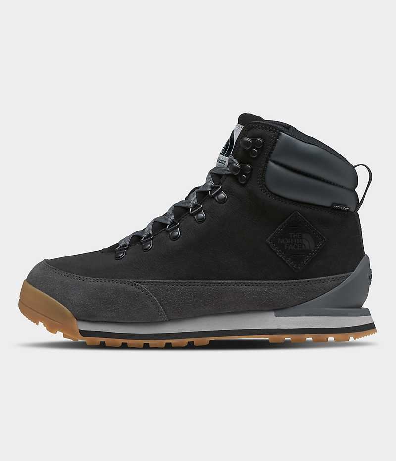 Botas de Invierno The North Face Back-To-Berkeley IV Cuero Impermeables Hombre Negras Gris | CHILE-SXHQI